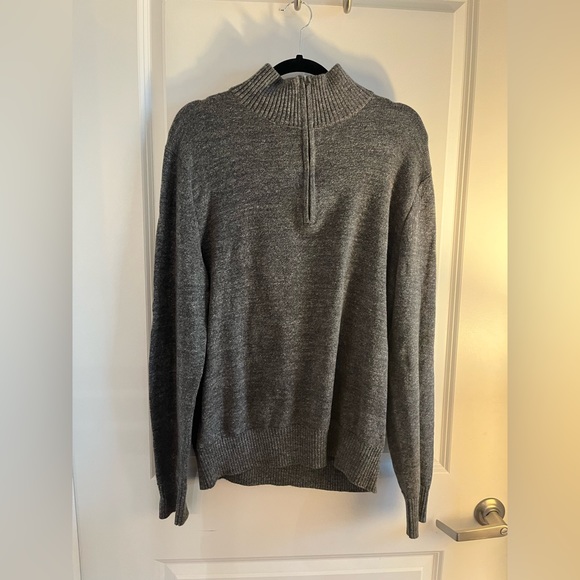 Dark Grey Half-Zip Pullover - Picture 4 of 4